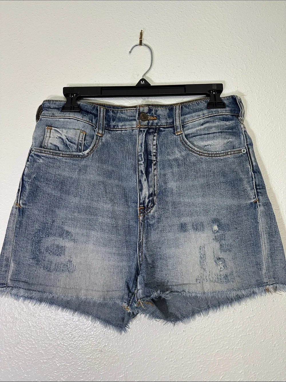 Anthropologie Pilcro High Waisted Distressed Shorts - Picture 1 of 10